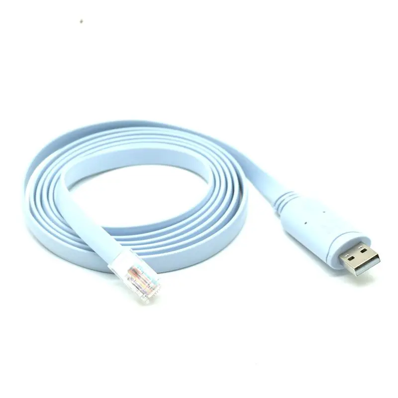 Cable Consola USB RJ45 – Compatible Cisco Huawei HP Fortinet - imagen 2