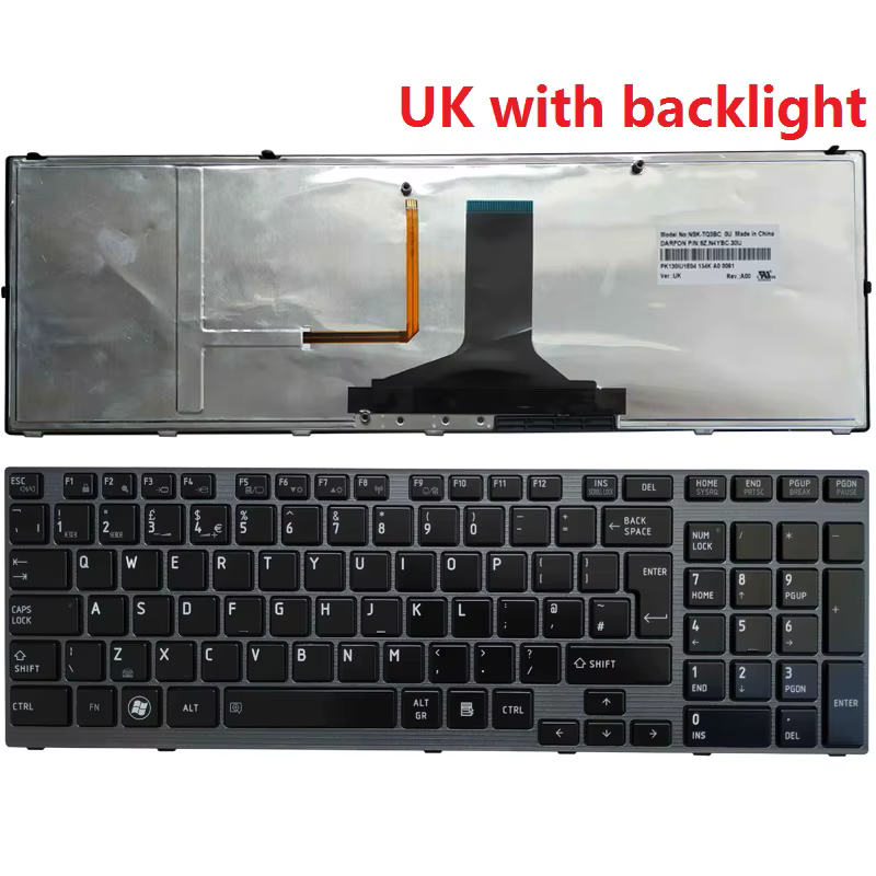 Teclado Lemonyy para Toshiba Satellite vista angular