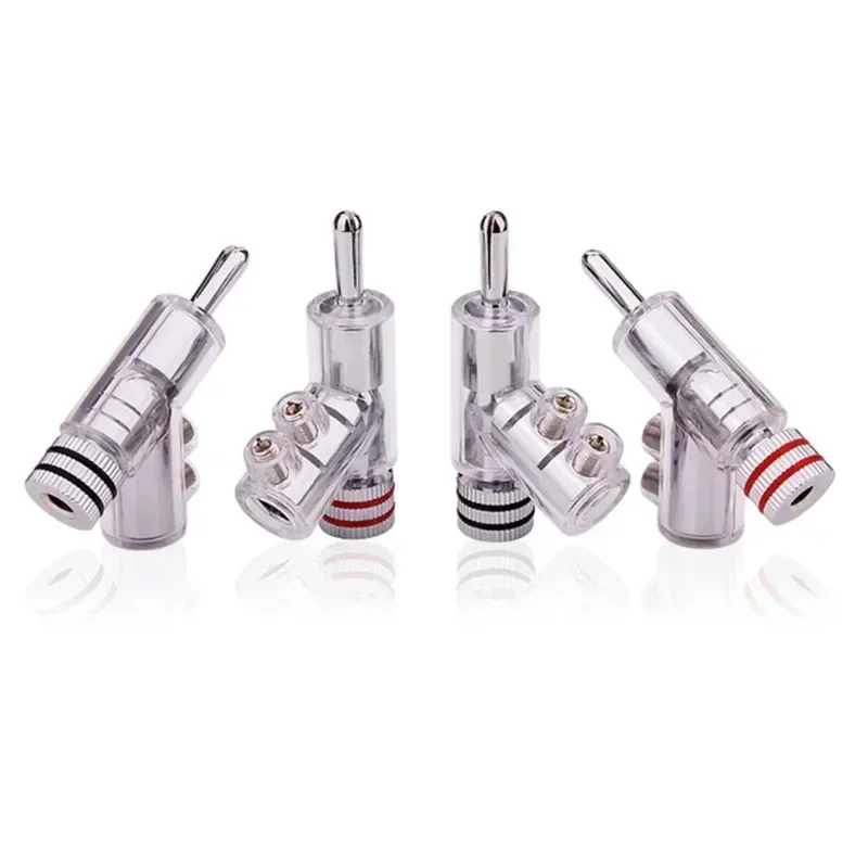 Conectores banana en Y de cobre para altavoces 4 mm autoblocantes - imagen 4