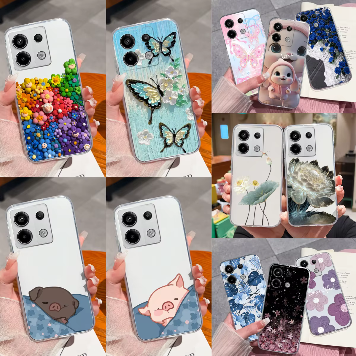 Funda TPU Transparente Poco X6 Pro – Diseño Divertido Antigolpes - imagen 4