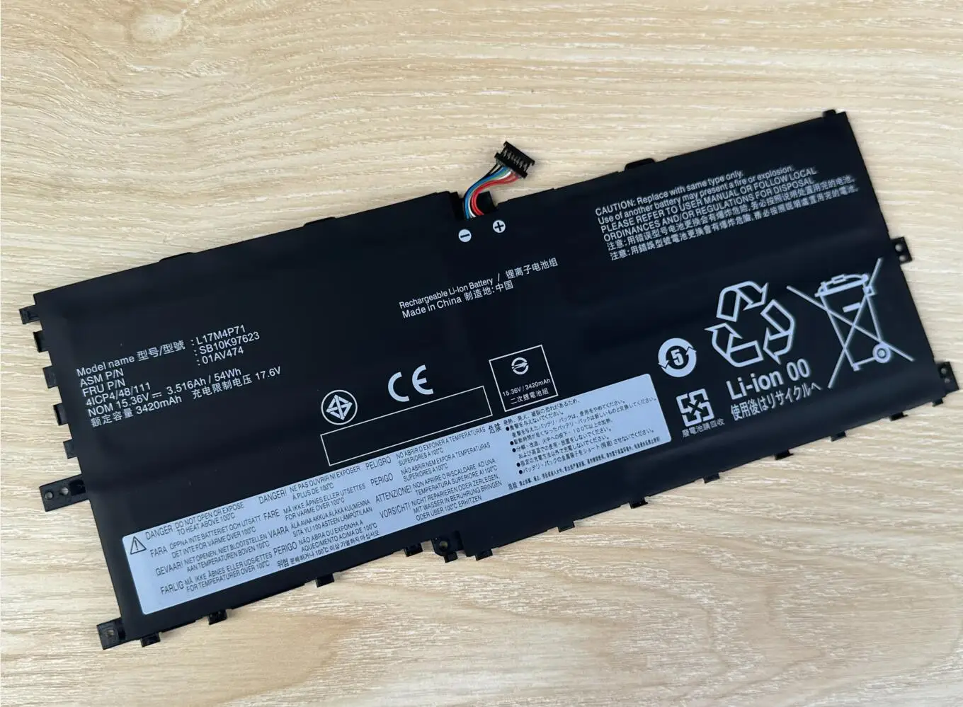 Batería Lenovo ThinkPad X1 Yoga 2018 de Repuesto Compatible - imagen 2