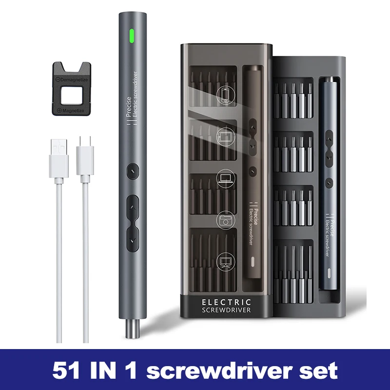 Destornillador eléctrico UF·TOOLS con accesorios de precisión