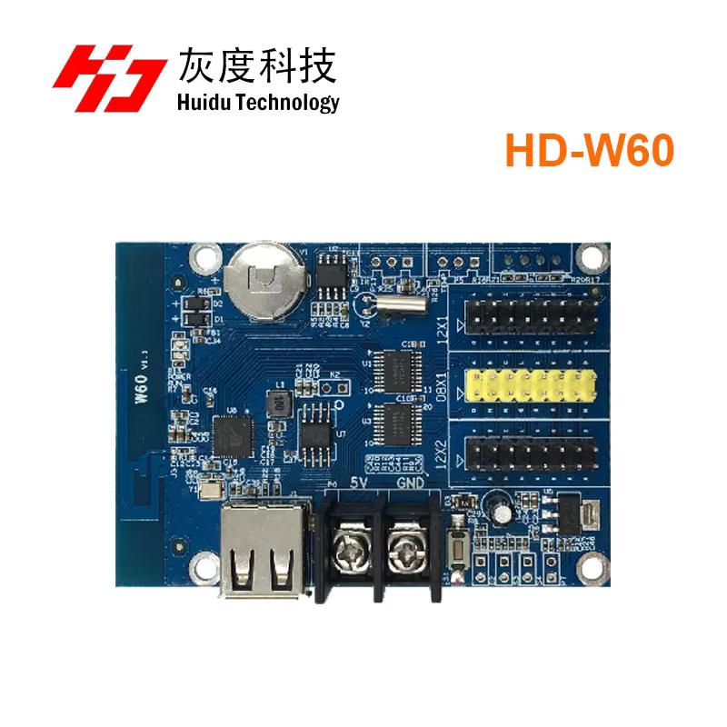 Controlador LED Huidu en acción