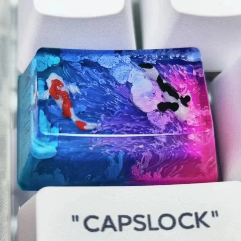 Keycap Resina Koi Carp para Teclado Mecánico Gaming