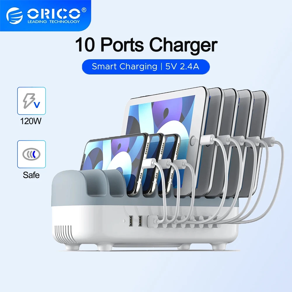ORICO Estación de Carga USB PD 120W - Cargador Rápido para iPhone - imagen 4