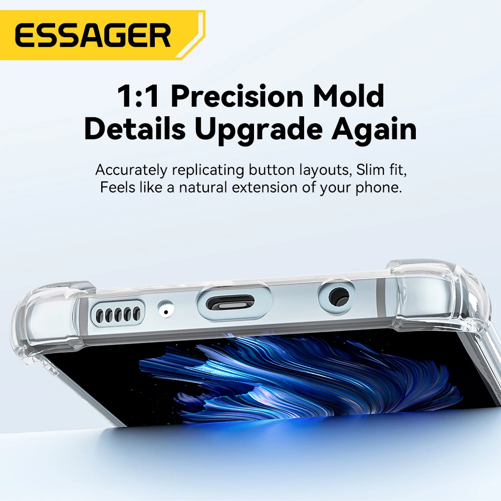 Essager Funda Transparente Anticaídas para Samsung S10/S21/S23, Note 9 - imagen 3