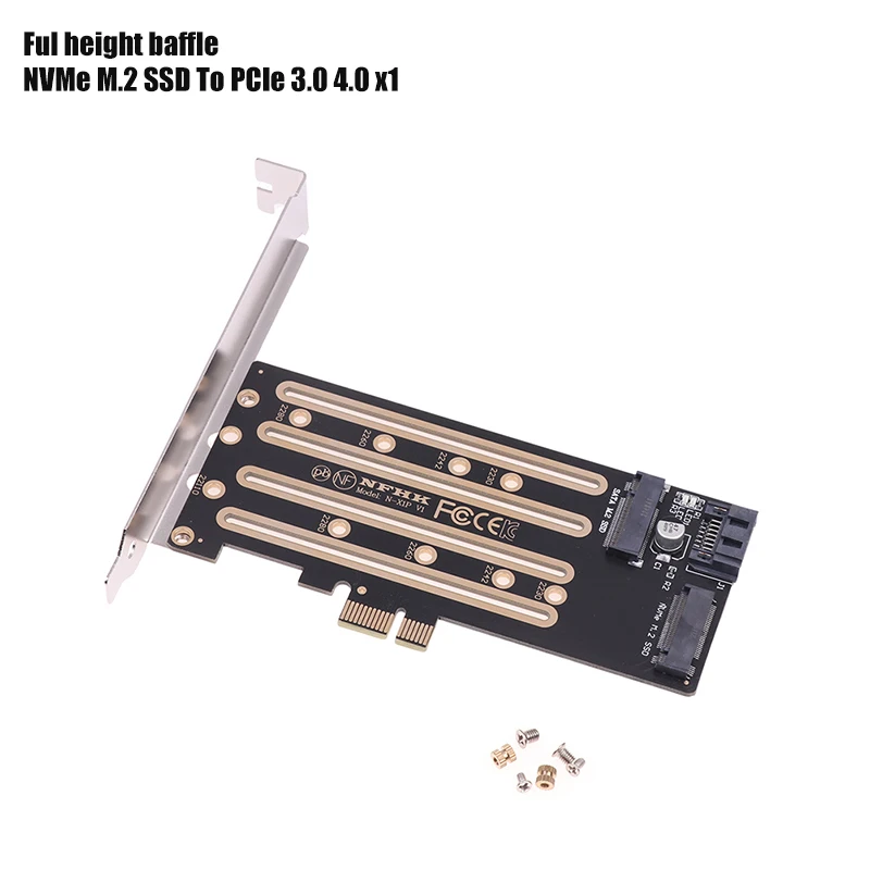 Ejemplo de instalación del adaptador en una ranura PCIe