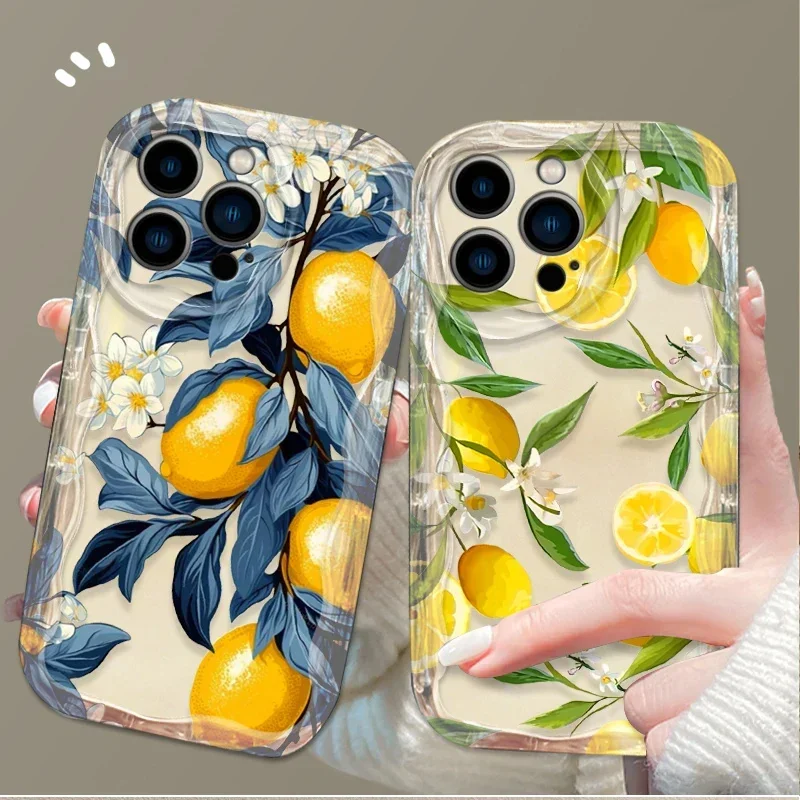 Funda Huawei Honor 90 Lite 5G – Diseño Limón Ondulado 3D - imagen 4
