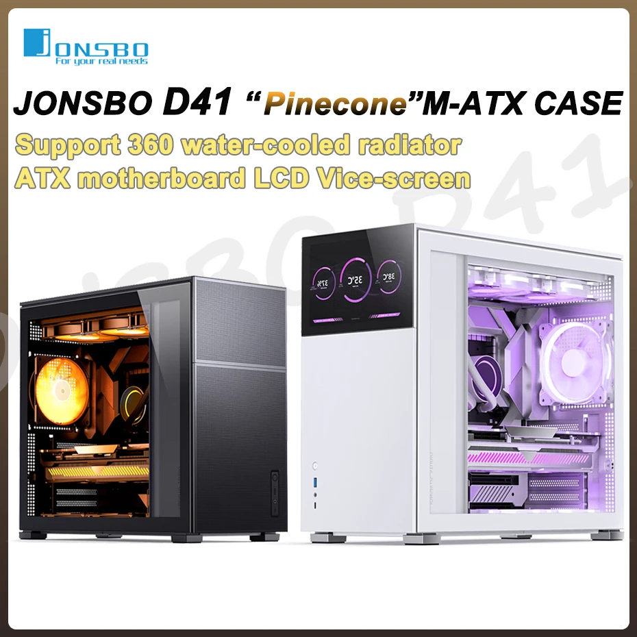 JONSBO Pinecone D41 Torre Gaming ATX – Cristal Templado