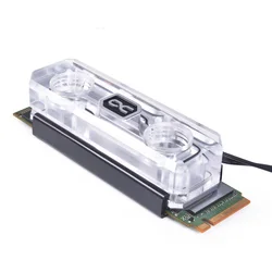 Alphacool HDX Apex Bloque Agua SSD M.2 2280 aRGB Cobre Niquelado