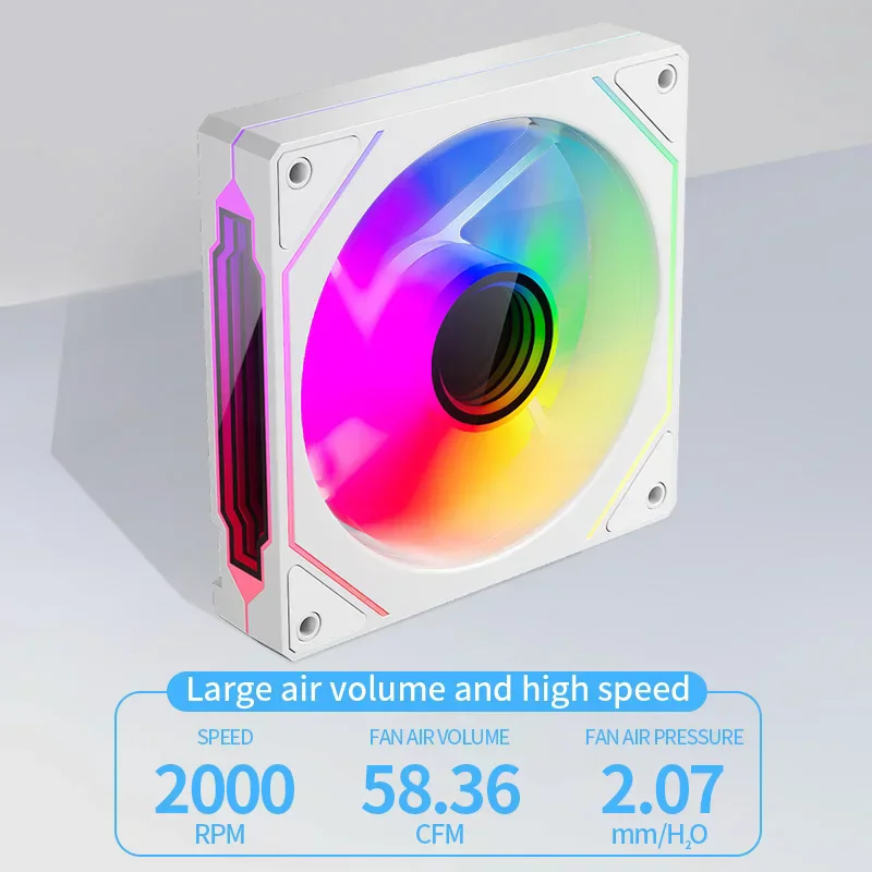 ICE Whale Prism 4 PRO Ventilador CPU 120mm ARGB Espejo Ciclico PWM - imagen 3