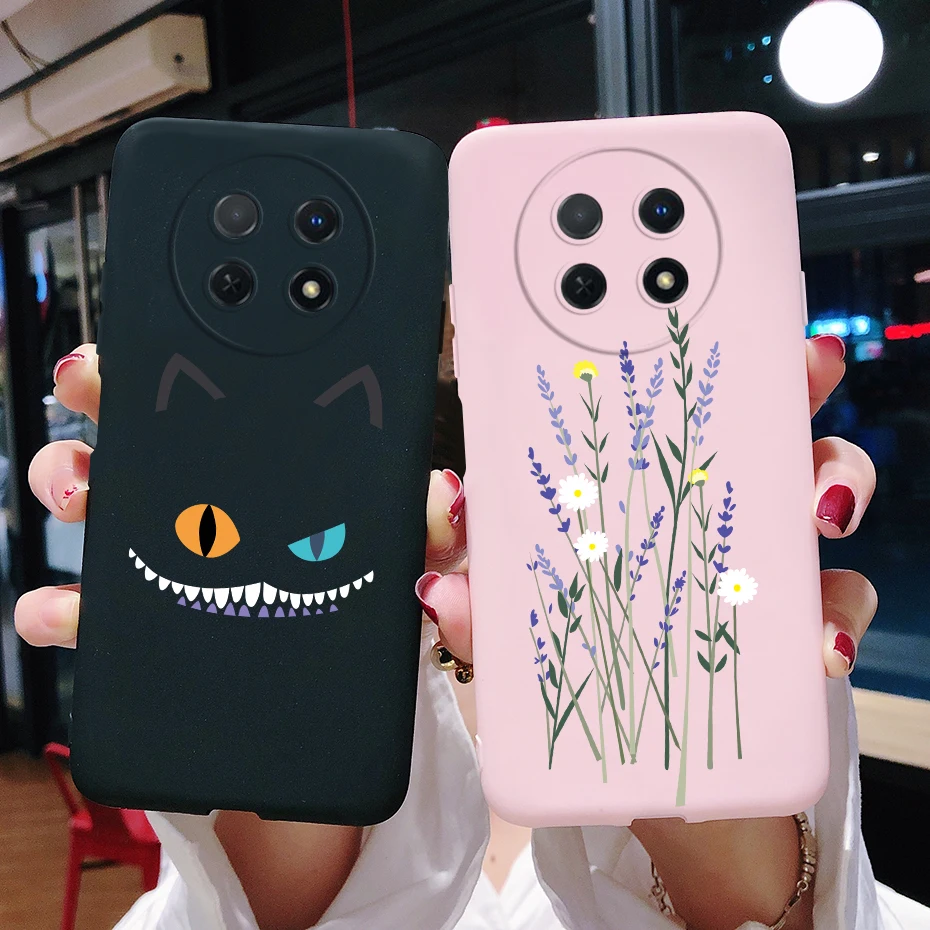 Funda Huawei Nova Y91 – Silicona Diseño Gato - imagen 4