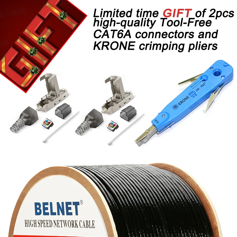 Cable Cat6 doble blindaje y cubierta impermeable