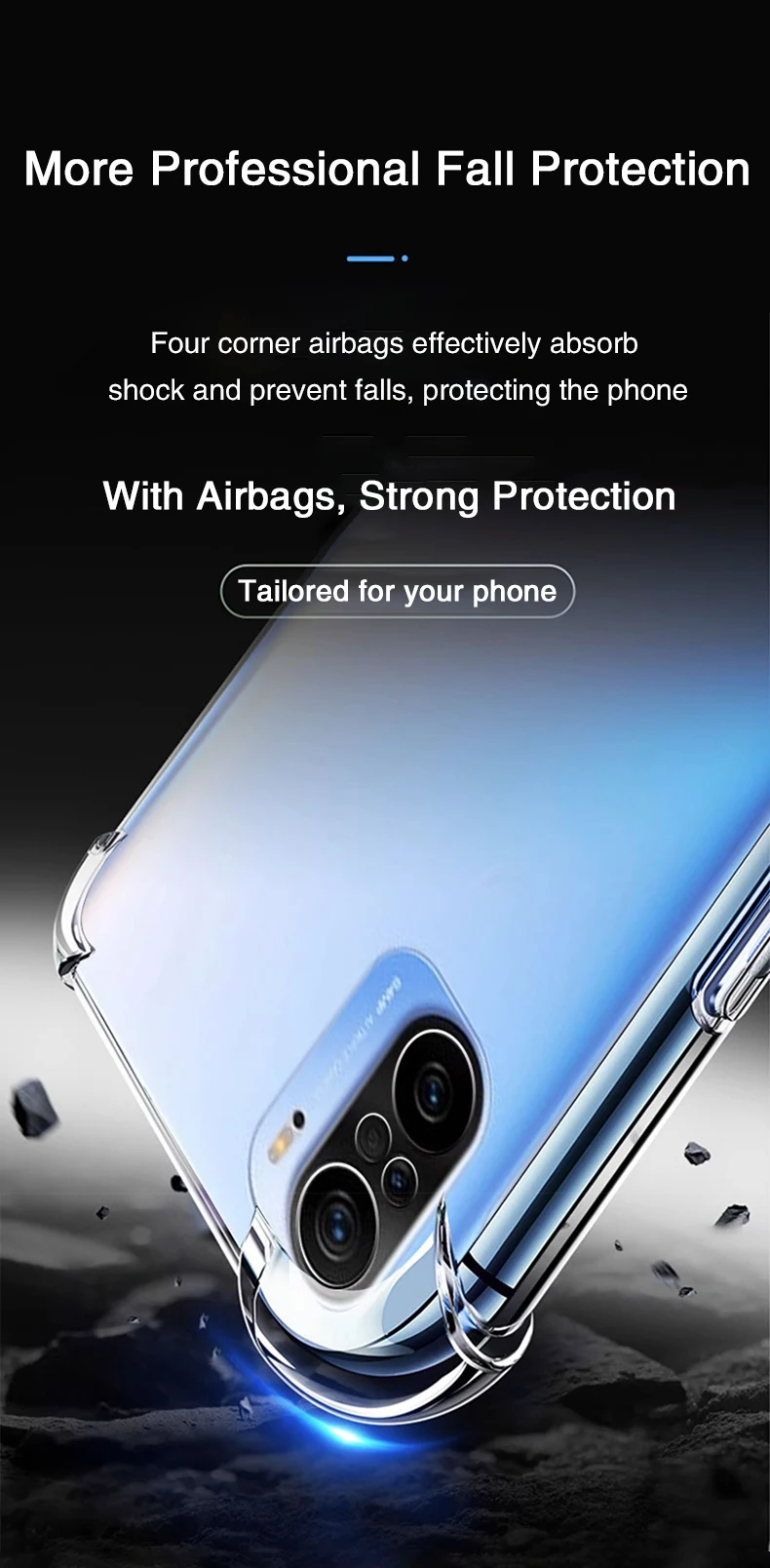 Funda transparente para Redmi K40