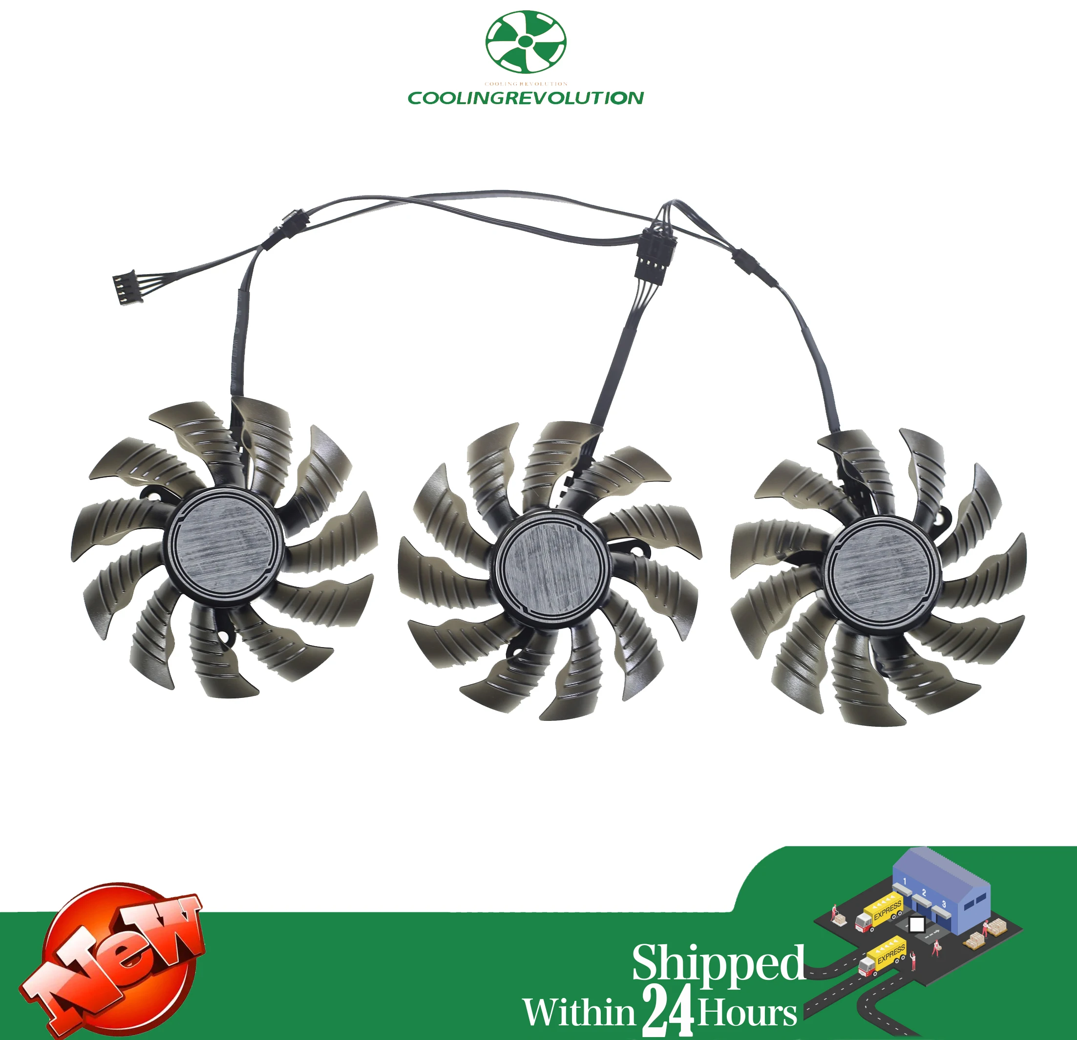 Ventiladores GPU PLA09215S12H – vista frontal
