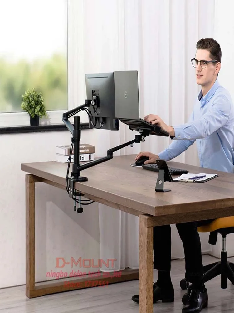Brazo Extensible para Bandeja Portátil - Soporte Largo Ajustable - imagen 2