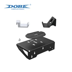 Soporte Pared PS5 Slim y Digital – DOBE Acero con Gancho Auriculares y Mando