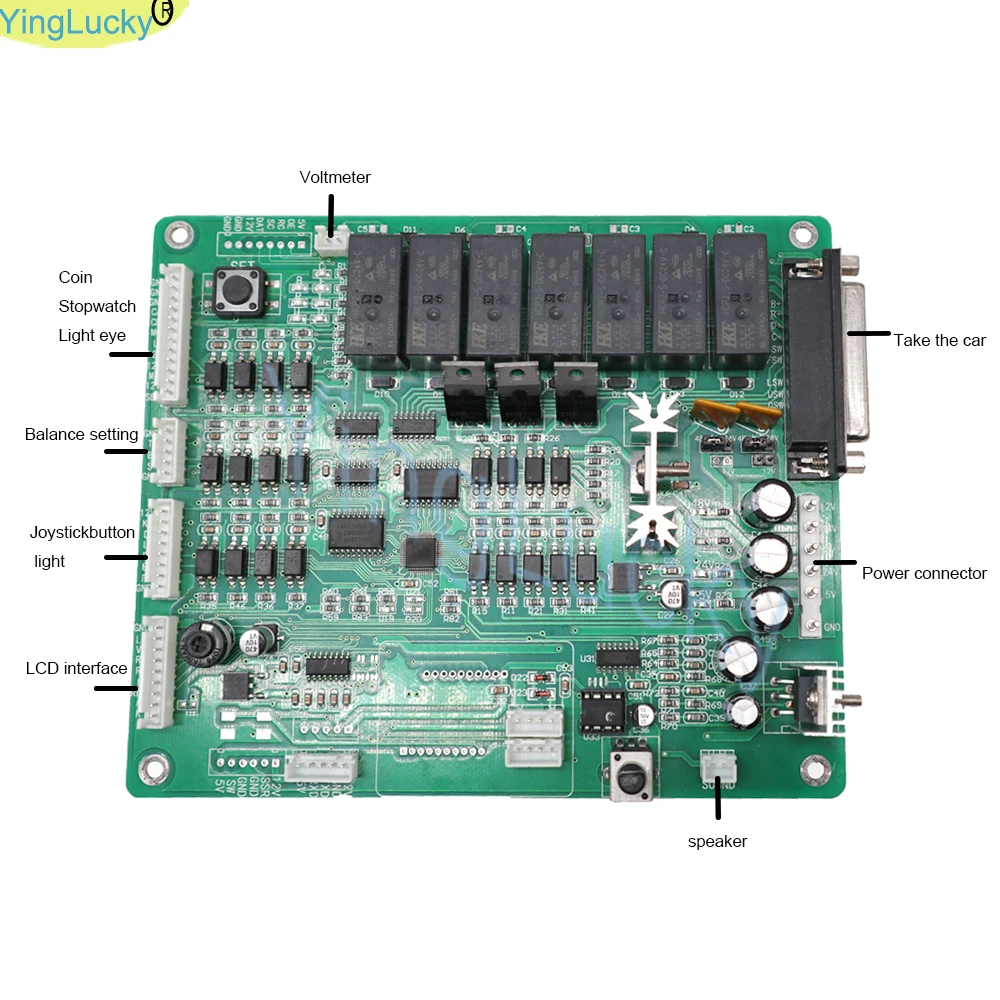 Placa base y componentes de control de la máquina de garra verde (3a gen)