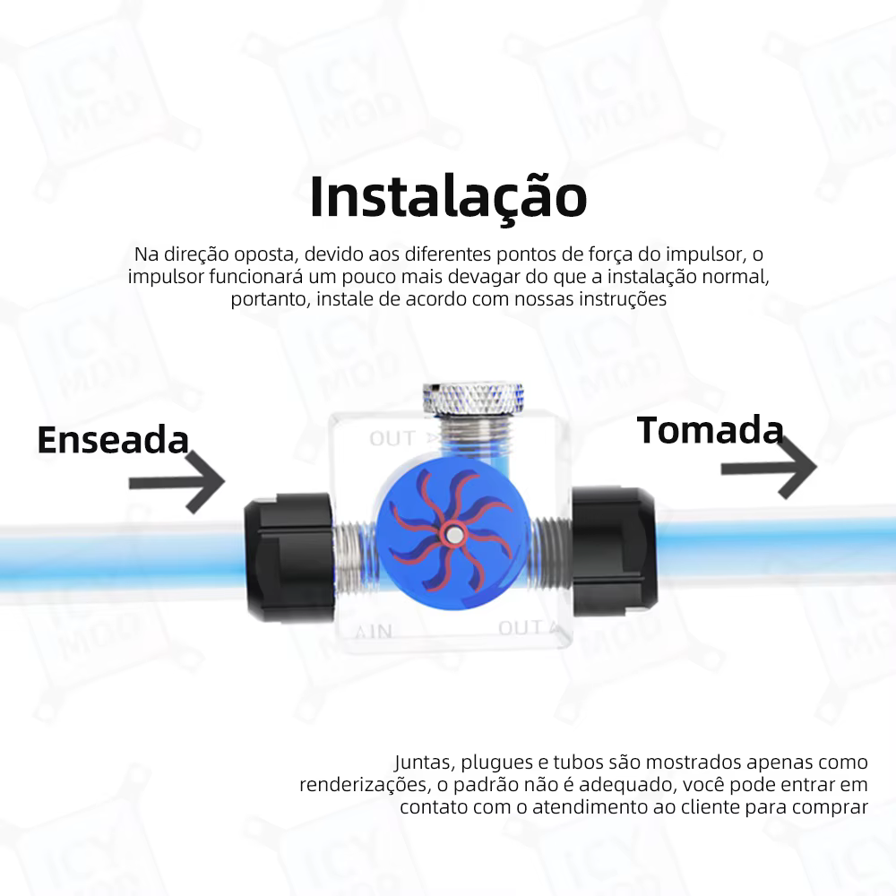 Cubo de flujo LSJ-PM3 en configuración lateral