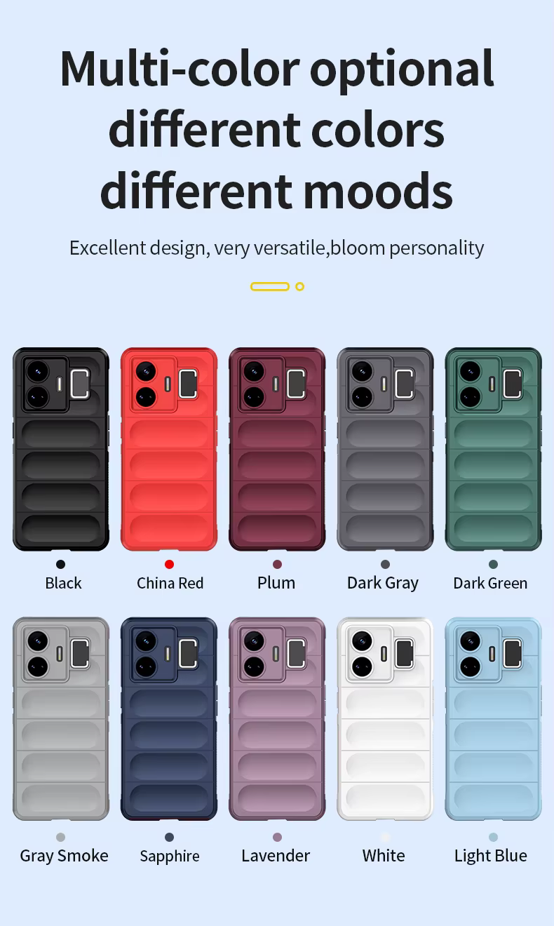 Vista frontal de la funda