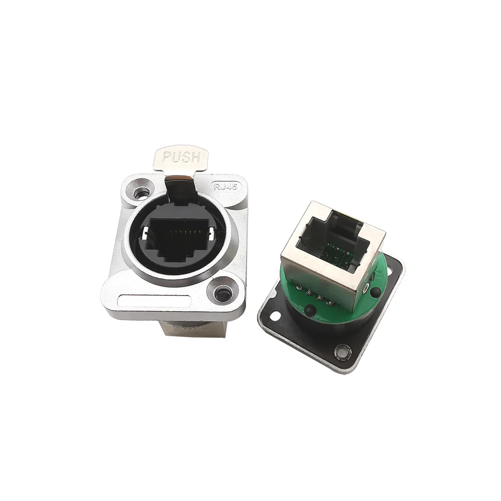Conector RJ45 Hembra con Escudo Metálico Angular para Panel - imagen 4