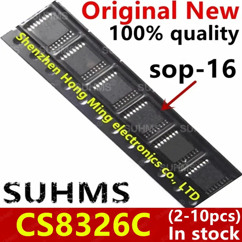 Vista frontal del CS8326C SOP-16