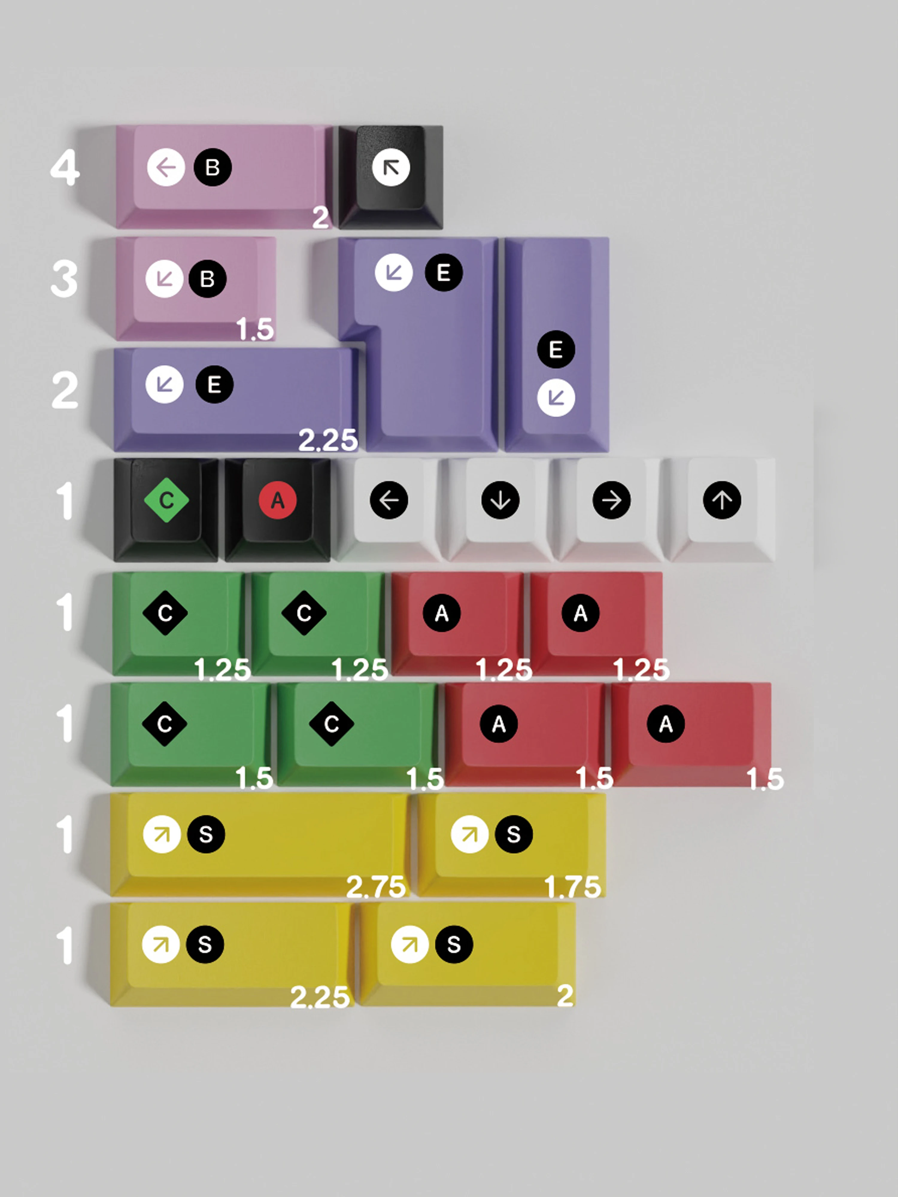 GMK Metro – Teclas PBT Sublimación MX con Espaciadora Dividida - imagen 4