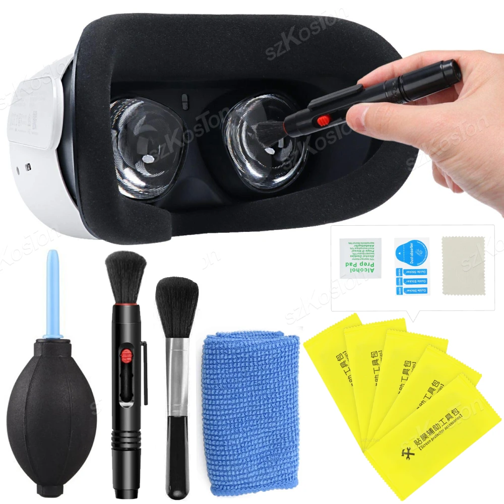Kit Limpieza Lentes VR Pluma Meta Quest 3S / Oculus 2 3 / Vision Pro