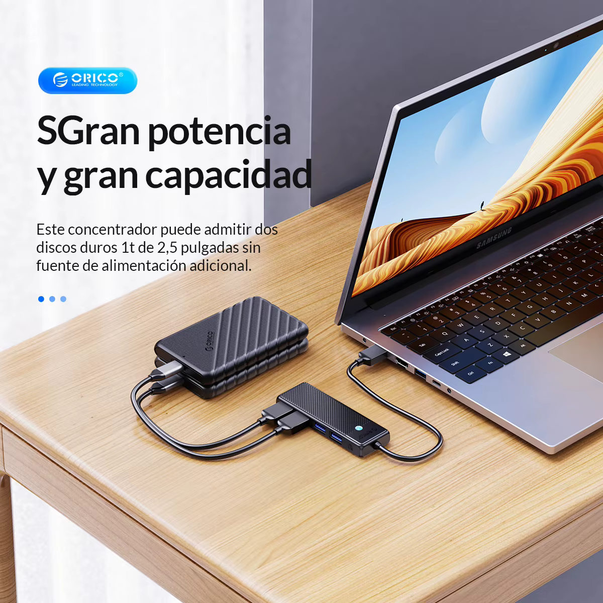 Diseño compacto del concentrador ORICO