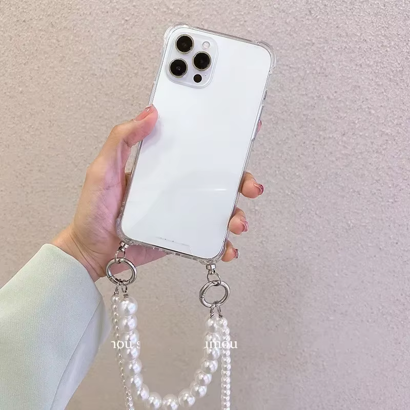 Funda Silicona Tecno Spark 20 Pro Plus – Cadena de Perlas Cruzada - imagen 2