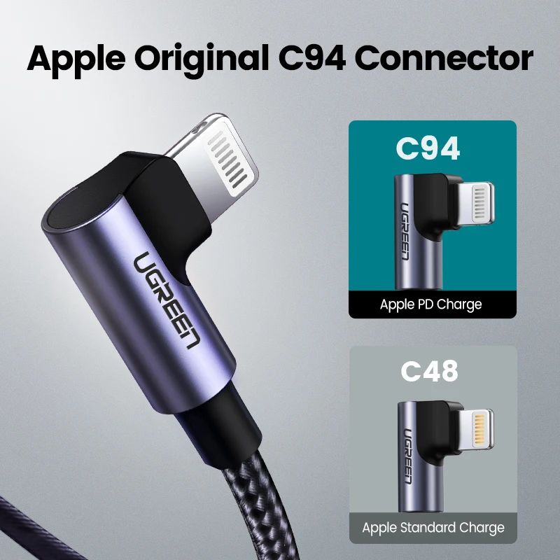 UGREEN Cable USB-C Lightning MFi Carga Rápida - iPhone 14/13, iPad - imagen 4