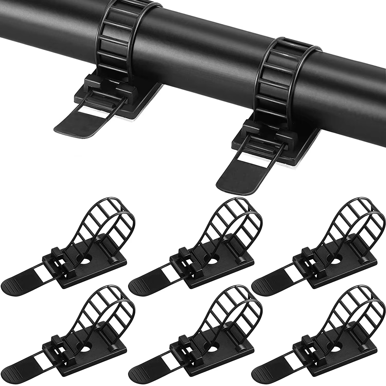 Clips adhesivos para cables en diferentes colores