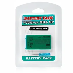 GBA SP Bateria 3,7V 850mAh - Recargable de repuesto con destornillador