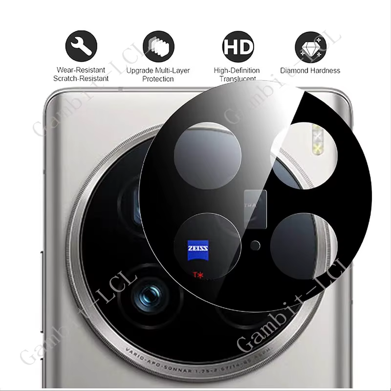 Vivo X200 Pro Mini Protector de lente cámara – Vidrio templado 3D - imagen 3