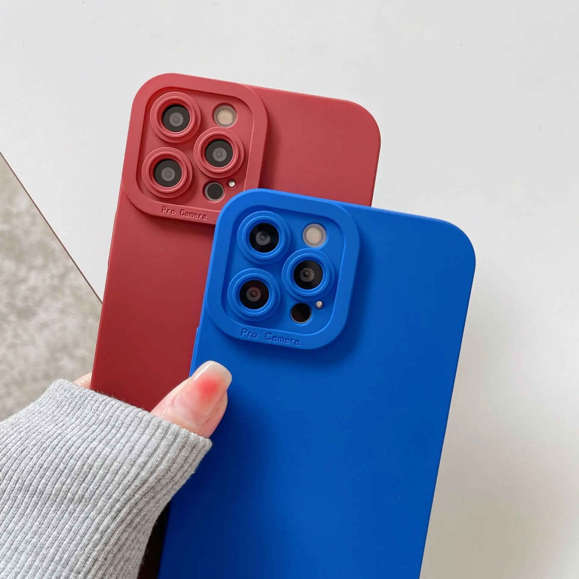 Funda TPU negra vista frontal