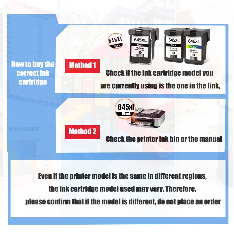 Vilaxh Cartuchos Tinta PG645 CL646 Compatibles Canon Pixma - imagen 3