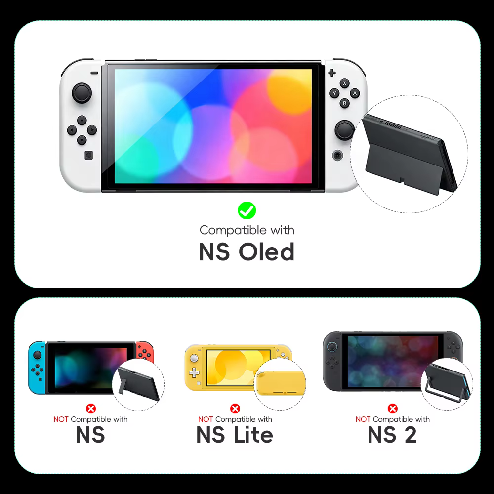 DATA FROG Funda Transparente para Nintendo Switch OLED - imagen 2