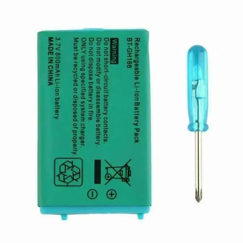 GBA SP Bateria 3,7V 850mAh - Recargable de repuesto con destornillador - imagen 2