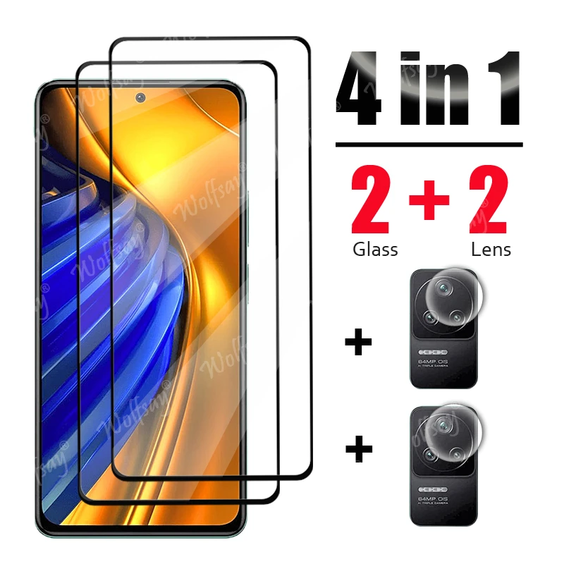 Protector de pantalla vidrio templado POCO F4 - compatible M5/M5S/X4GT - imagen 2