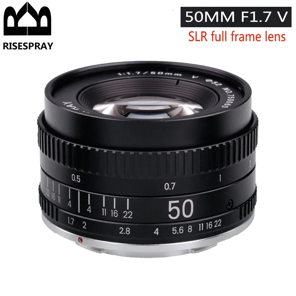 Lente Manual 50mm f/1.7 Metal para Canon EF Nikon F M42 - imagen 3