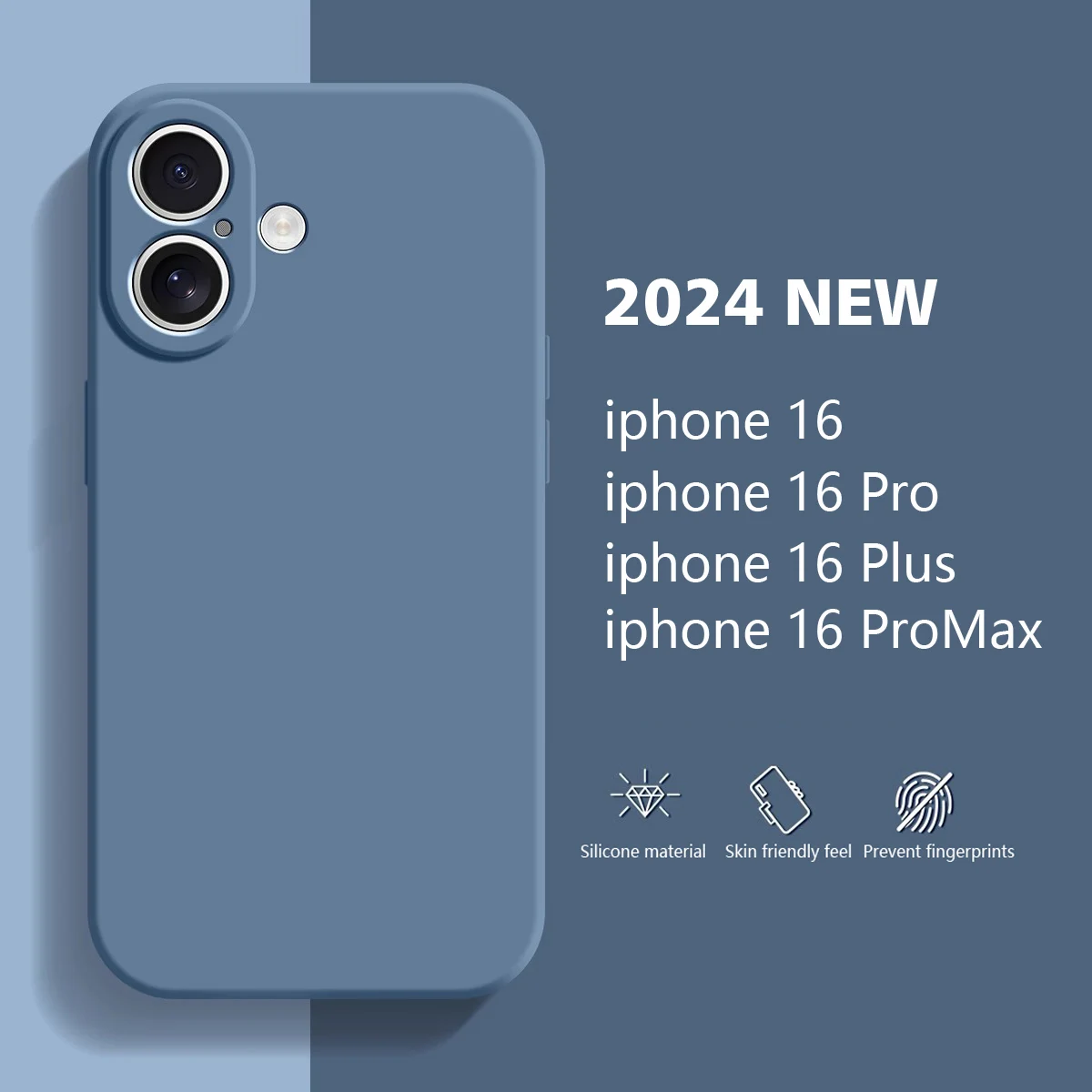Funda de silicona en color azul claro
