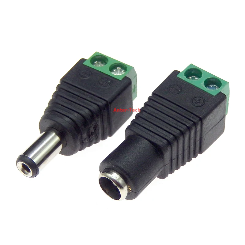 Vista del conector macho 2,5mm