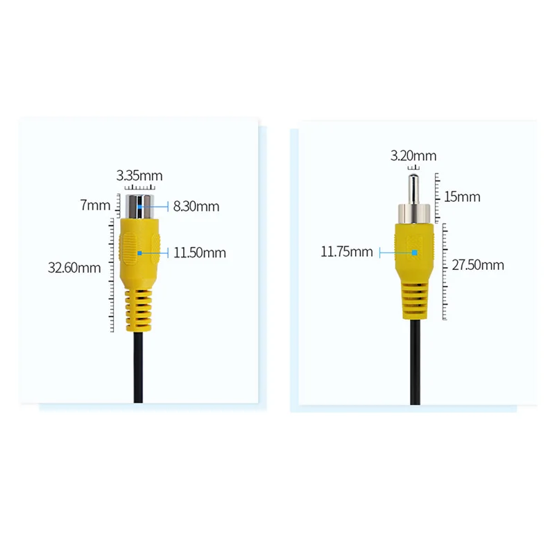 Cable Coaxial RCA de Extensión Macho a Hembra para HDTV
