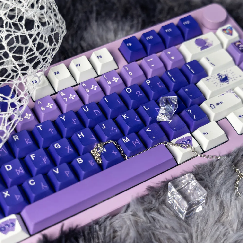 Teclas PBT negras para teclado - perfil Cherry, a prueba de luz - imagen 5