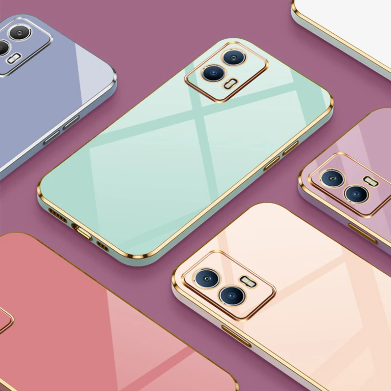 Funda de silicona suave con acabado lujo en color rosa
