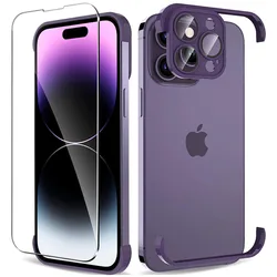 Funda iPhone 12-16 Pro Max/Plus 2 en 1 TPU – Protector Pantalla Vidrio