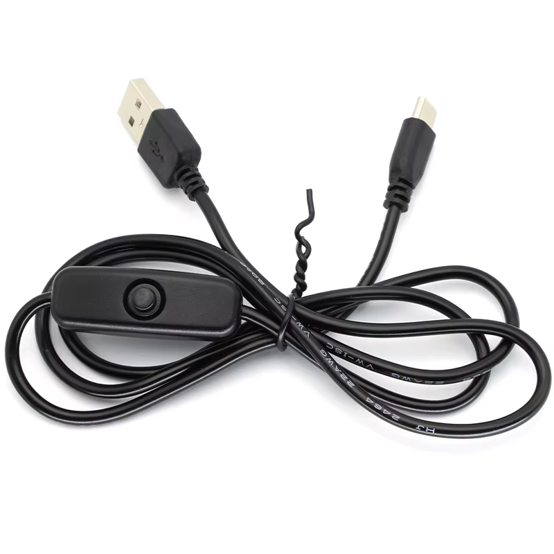 Cable USB-C Alimentación Raspberry Pi 4 con Interruptor - 1M 5V 3A - imagen 5