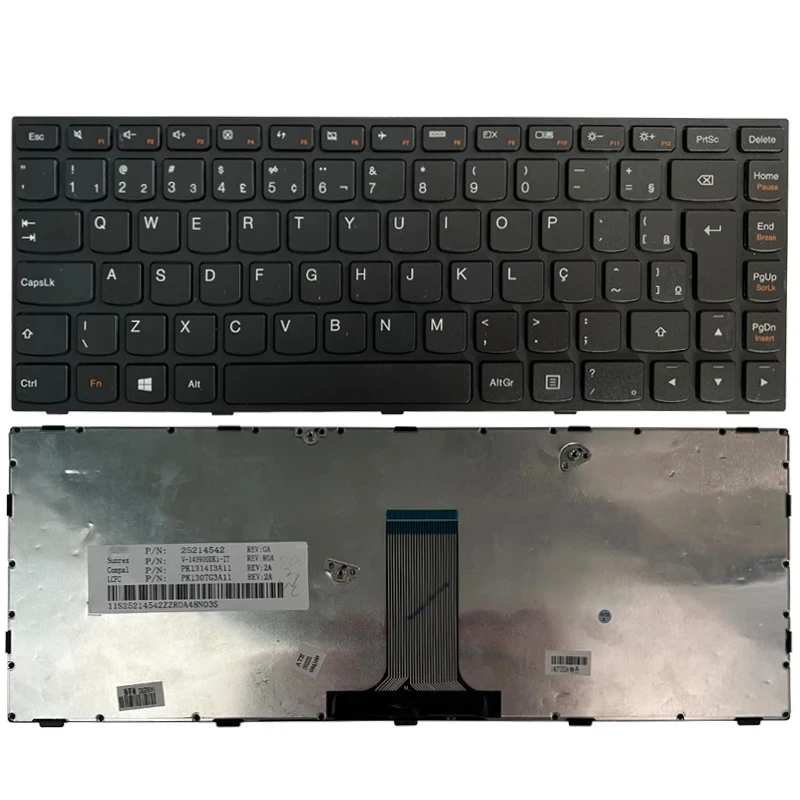 Teclado Lenovo IdeaPad G40 vista lateral