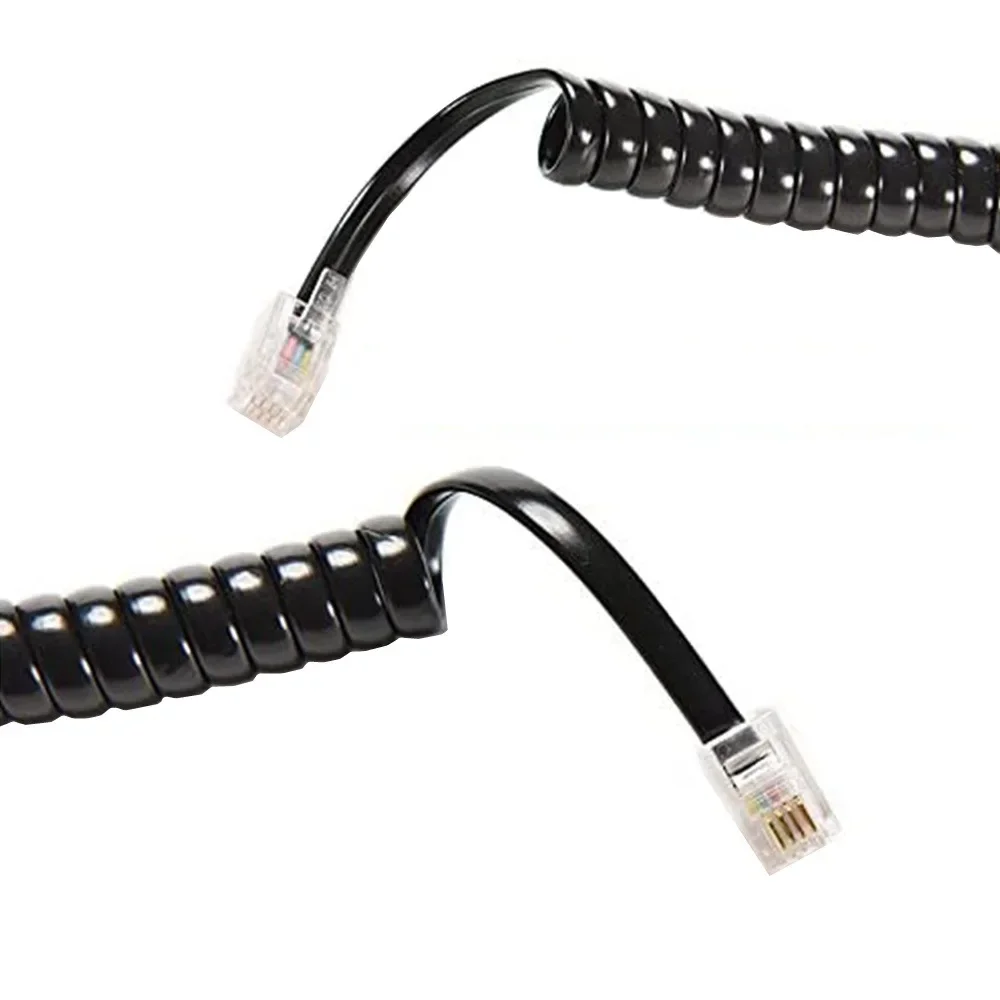 Cable RJ9 4P4C para línea fija sin enrolladas