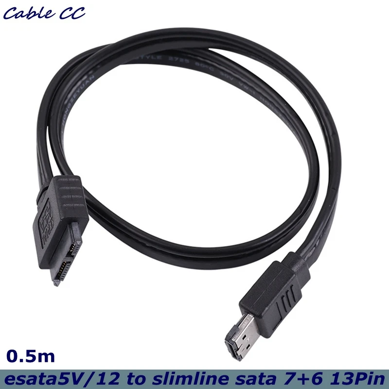 Cable de datos eSATA con connector de 13 pines